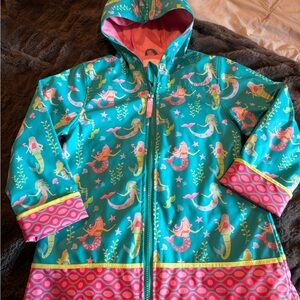 Stephen Joseph 7/8 Mermaid Print Kids Raincoat
